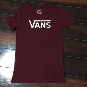 Burgundy Vans T-shirt